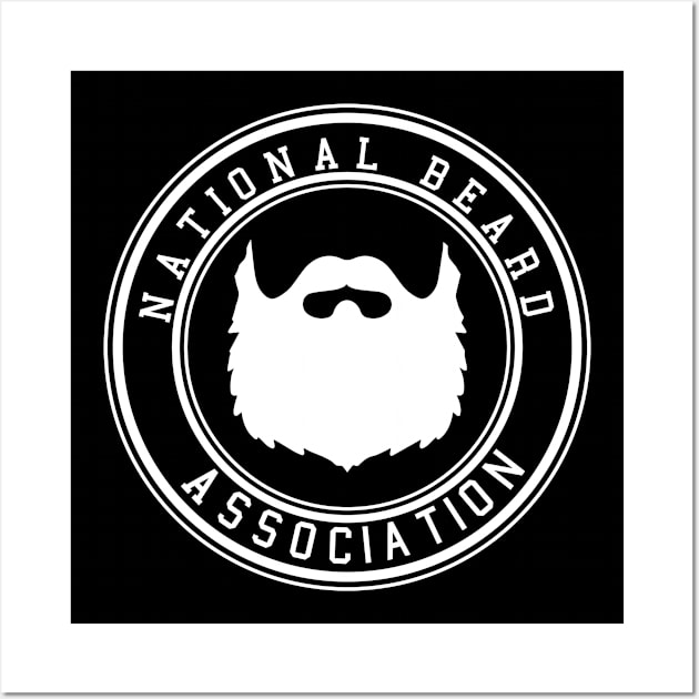 National Barber Association - Beard Beards hair barbershop gift Wall Art by Shirtbubble